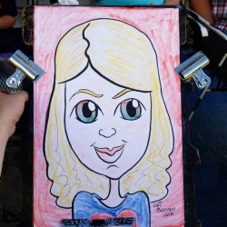 Doing caricatures at Dairy Delight!  12"x18"