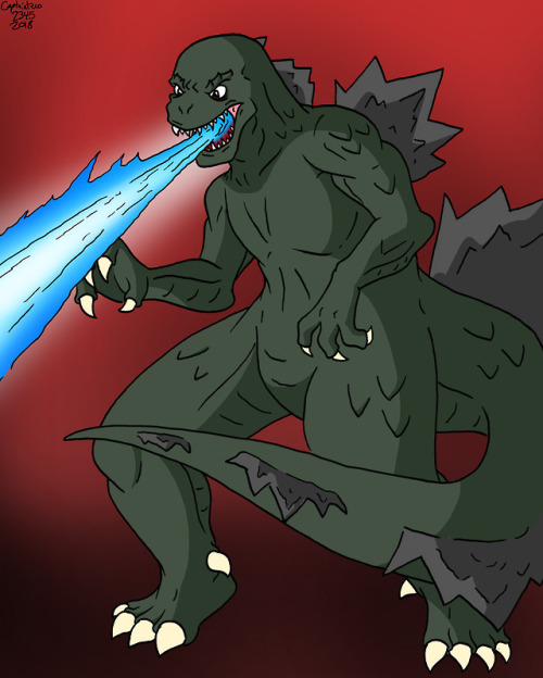 Another drawing of Godzilla for the beginning of Kaijune!