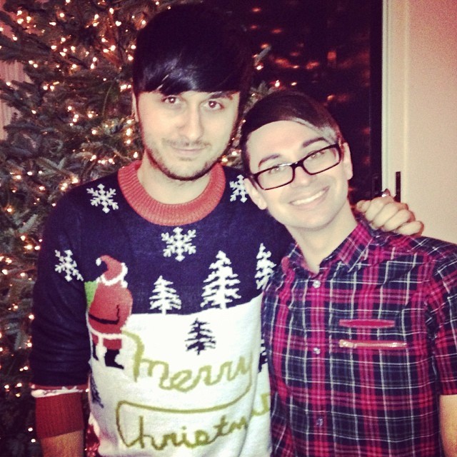 csiriano:  Showing some spirit at a friend’s Christmas Eve party tonight on Park
