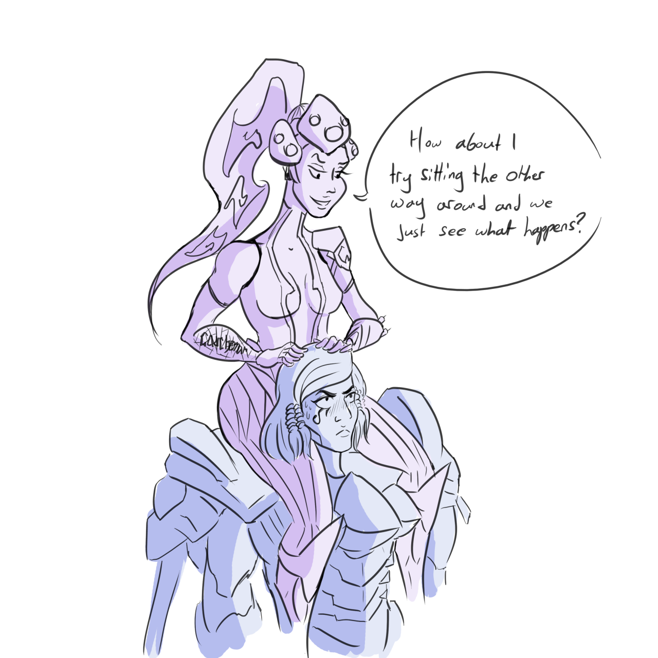 adieu-shitty:I cleaned up these sketches a bit because Chicken Fight Queens is good