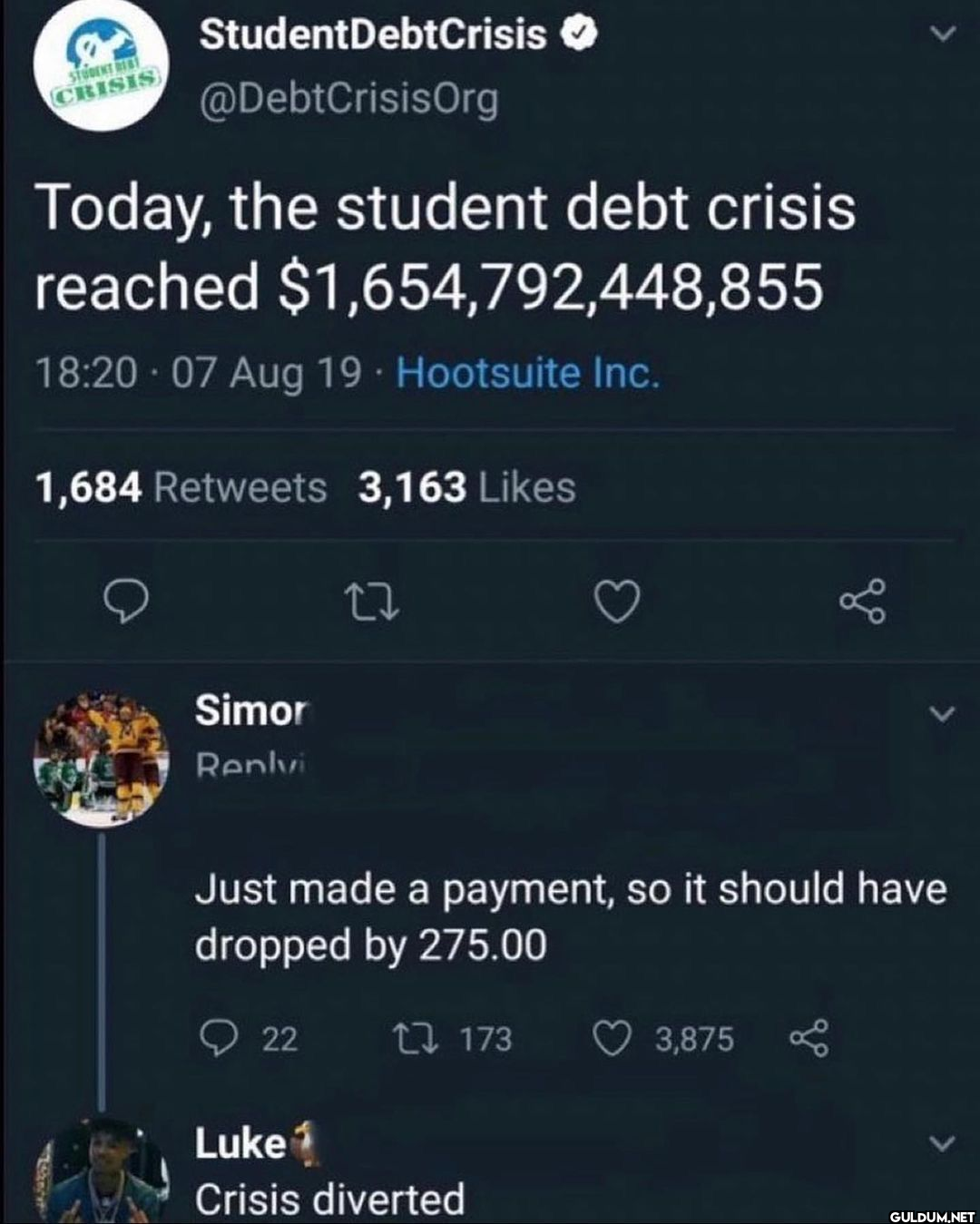 STUDENT I CRISIS...