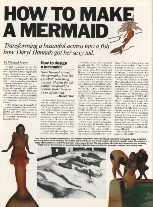 mermaids-101:  Tail making article from the Splash era, via Robert Short