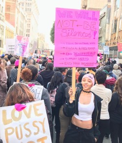 tinashesources:tinashenow: We will not be silenced #womensmarch