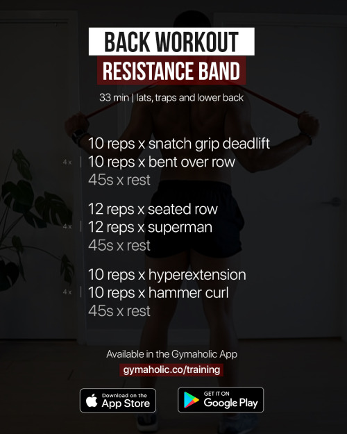 Back Under Tension Resistance Band WorkoutThis workout will help you build a strong and wide back. H
