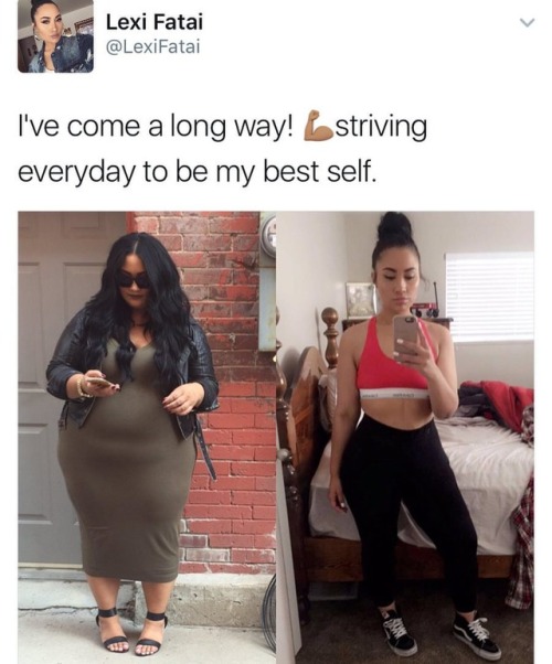 reenuka:  blackhappyandhealthy:  ‼️  When you’re beautiful fat and beautiful fit. 👌🏽