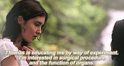 ladysaviours:letseyx:Tell me about yourself.#rebecca is so confused in that last gif #when she’s ent