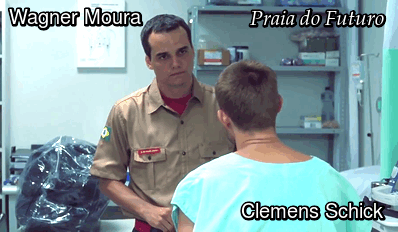 el-mago-de-guapos:   Wagner Moura & Clemens Schick  Praia do Futuro 