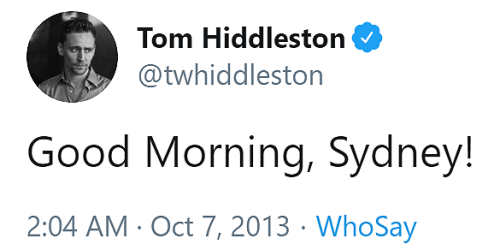 Throwback Tom Tweets: 7th October 2013