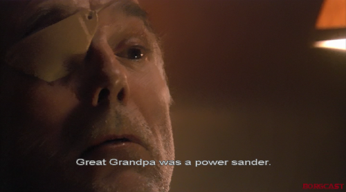 Tigh- “Great Grandpa was a power sander.”
