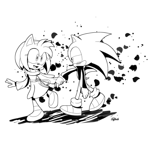 sofibeth-arts:31 Days of Sonic Day 25: Partner He’s shy but they can work it out.