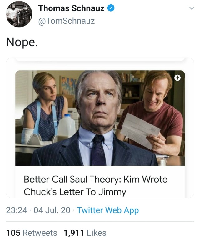 sm-victories:I’m glad the crew, like, openly debunk this. The theory makes absolutely no sense from both a character perspective and a story perspective (what motivation would Kim have to forge the letter? What about the letter didn’t sound like something