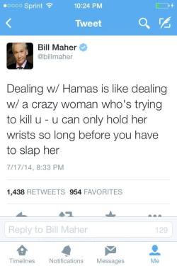 descentintotyranny:  socialismartnature:  when misogyny meets ableism meets islamophobia  Friendly reminder that Bill Maher is not a progressive and he’s never been on our side.   WHAT