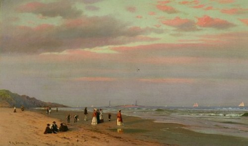 Francis A. Silva - An Afternoon on Long Beach, Gloucester, Massachusetts (1871)