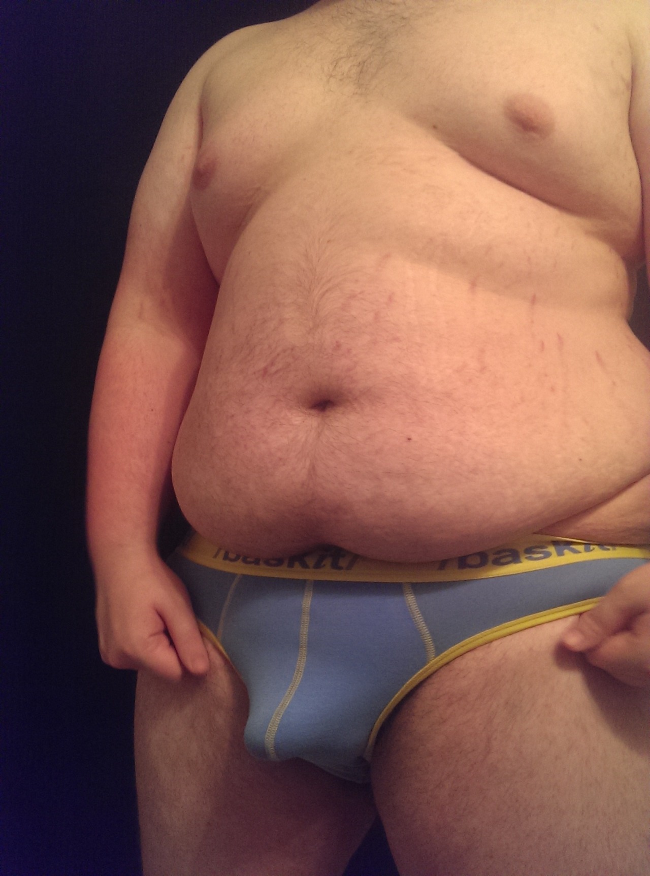 megabaerchen:  2-bearsbcn:  underwearcub:  Me having fun in my new Baskit Jockbrief.