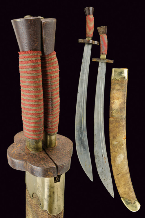 Chinese double dao, circa 1900.from Czerny’s International Auction House