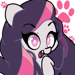 ponidoodles:  Mitzy The kitty obsessed pony!   Cute design, and adorable concept! &lt;3