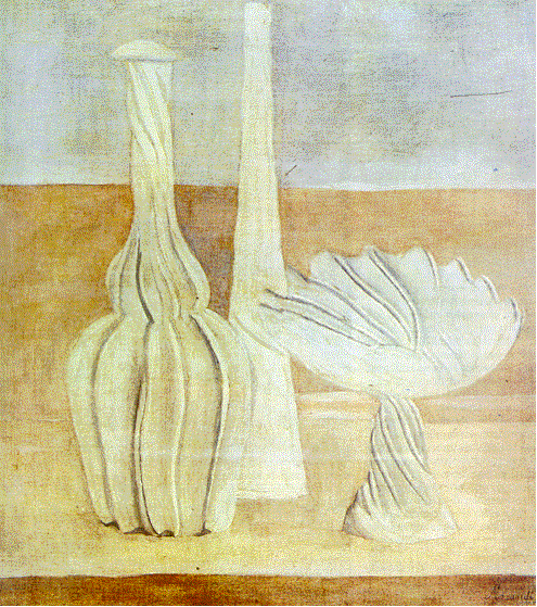 Natura Morta with Fruit Bowl   -   Giorgio Morandi  1916Italian 1890-1964