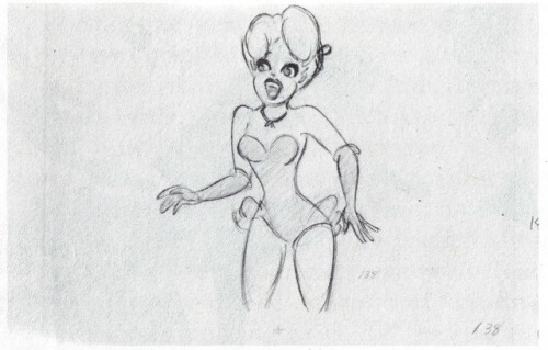 talesfromweirdland:Model sheet, walk (or dance) action, and other production art relating to the Tex