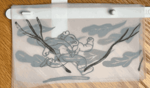 Traditional Animation On Paper And Acetate With Ink And Acrylic.