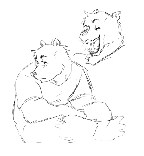 just some random doodles. just coming up with some lore and also trying to draw bears.