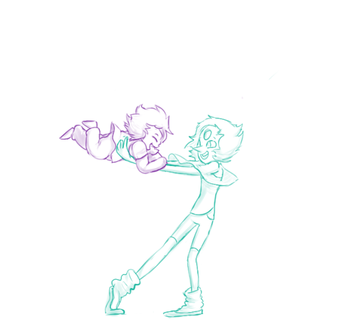 noodlenumber:  I don’t know what they’re so happy about but here’s them accidentally fusing (for the first time)  