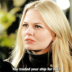 Killian Jones proving that Emma Swan is far more important to him than his home his