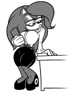 Sonicboobs:patreon Request For @Sonicthebabe, Who Wanted An Office Sonic. As A Bit