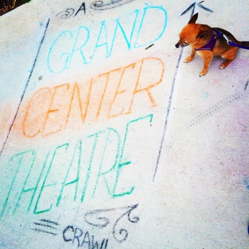 @grandcenter_stl #TheaterCrawl #stlcity #sidewalkart @stloufringe (at Grand Center - St. Louis)