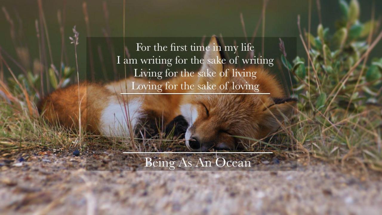 amaninacardigan:  Dear G-d - Being As An Ocean 