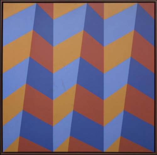 thunderstruck9: Luiz Sacilotto (Brazilian, 1924-2003), C 8748, 1987. Oil on canvas, 90 x 90 cm. 