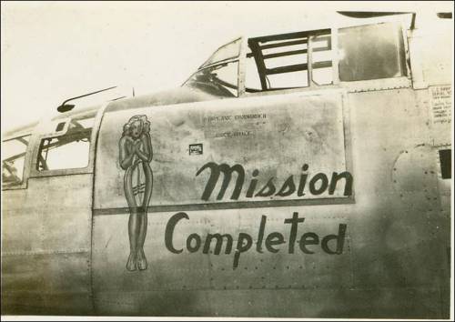 XXX humanoidhistory:  B-25 bomber art from the photo