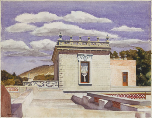 artist-hopper:Saltillo Mansion, 1943, Edward Hopper
