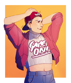 volleyboys-imagines:  ikipin:bokuto in a crop top is probably my single most requested thing since the beginning of times so i gotta deliver and they did omigosh