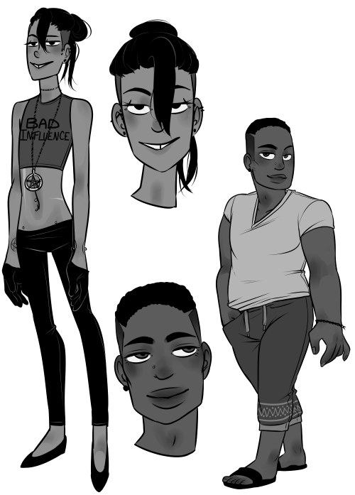 character designs for a small comic i might be doing in the next few months