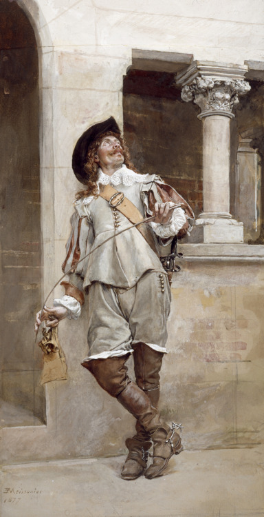 Courtyard of the Artist’s Studio by Jean-Louis-Ernest Meissonier, 1877.