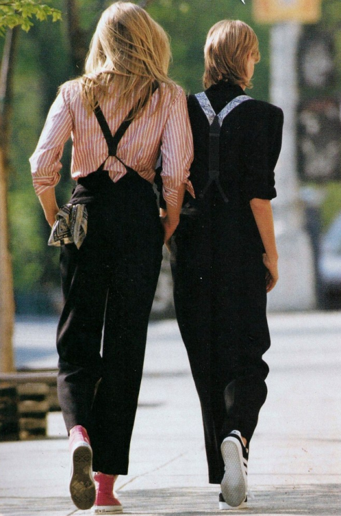 mariah-do-not-care-y: US ELLE March 1993 ”In A Mannish Mood” Models: Rachel Wi