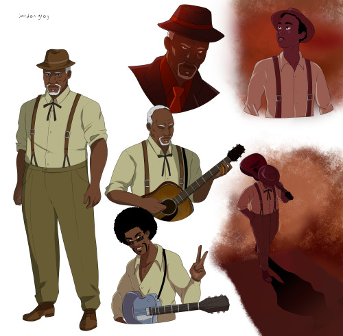 fishklok:Mashed Potato Johnson character sheet.I love blues music and the folklore around Robert Joh