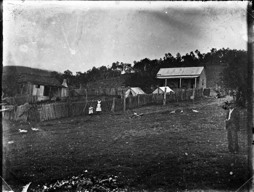 Asettlers’ farm (Australia, 1910), possibly somewhere in the Kanimbla,Megalong or Burragorang 