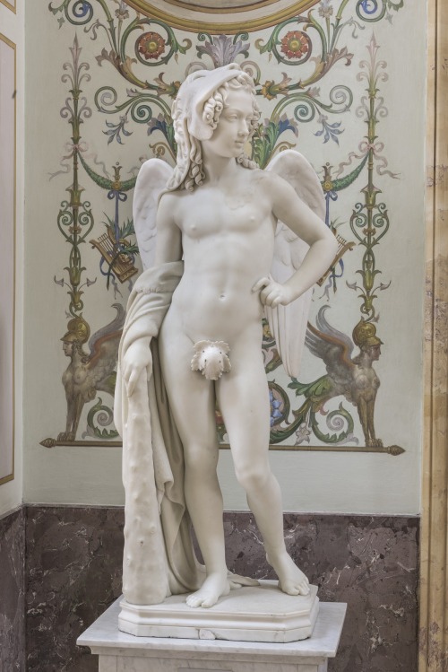 Cupid with Attributes of Hercules by Emil Wolff (1859)