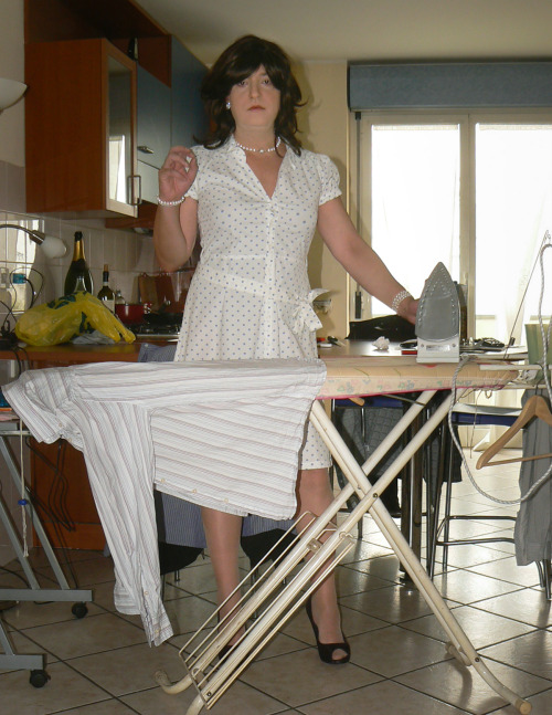 me, ironing tgirl 6I think many people would like to have a “housewife” tgirl … O