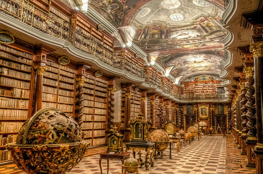 culturenlifestyle:  Baroque Czech Library is the Most Beautiful Bibliotheca in the