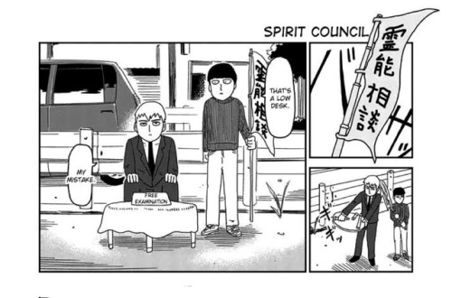 Reigen and Mob set up shop