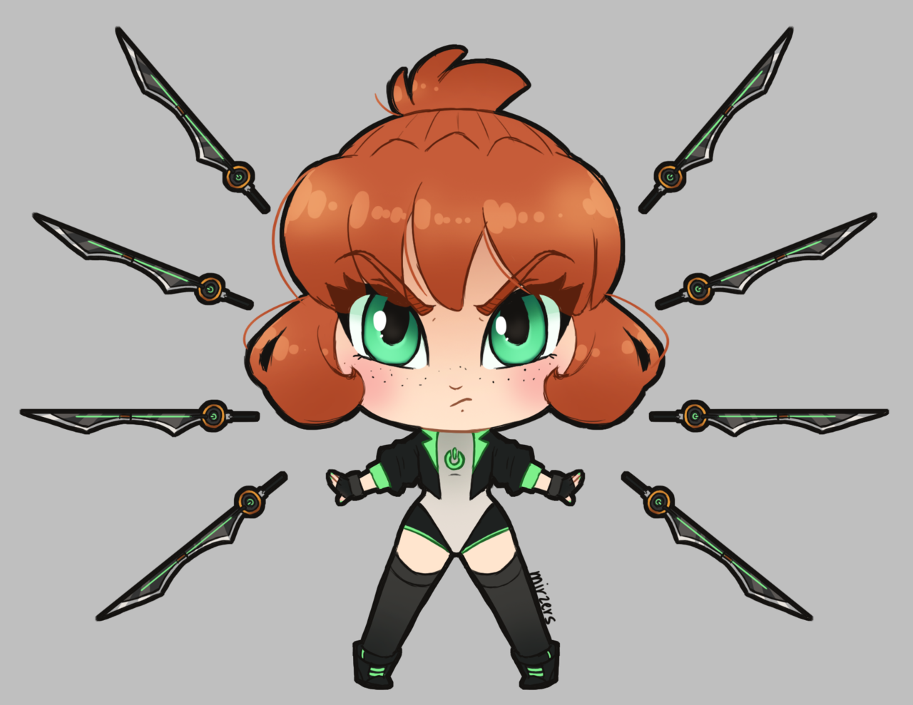 mirzers:   When you want to design but are too tired to do a proper full body pic