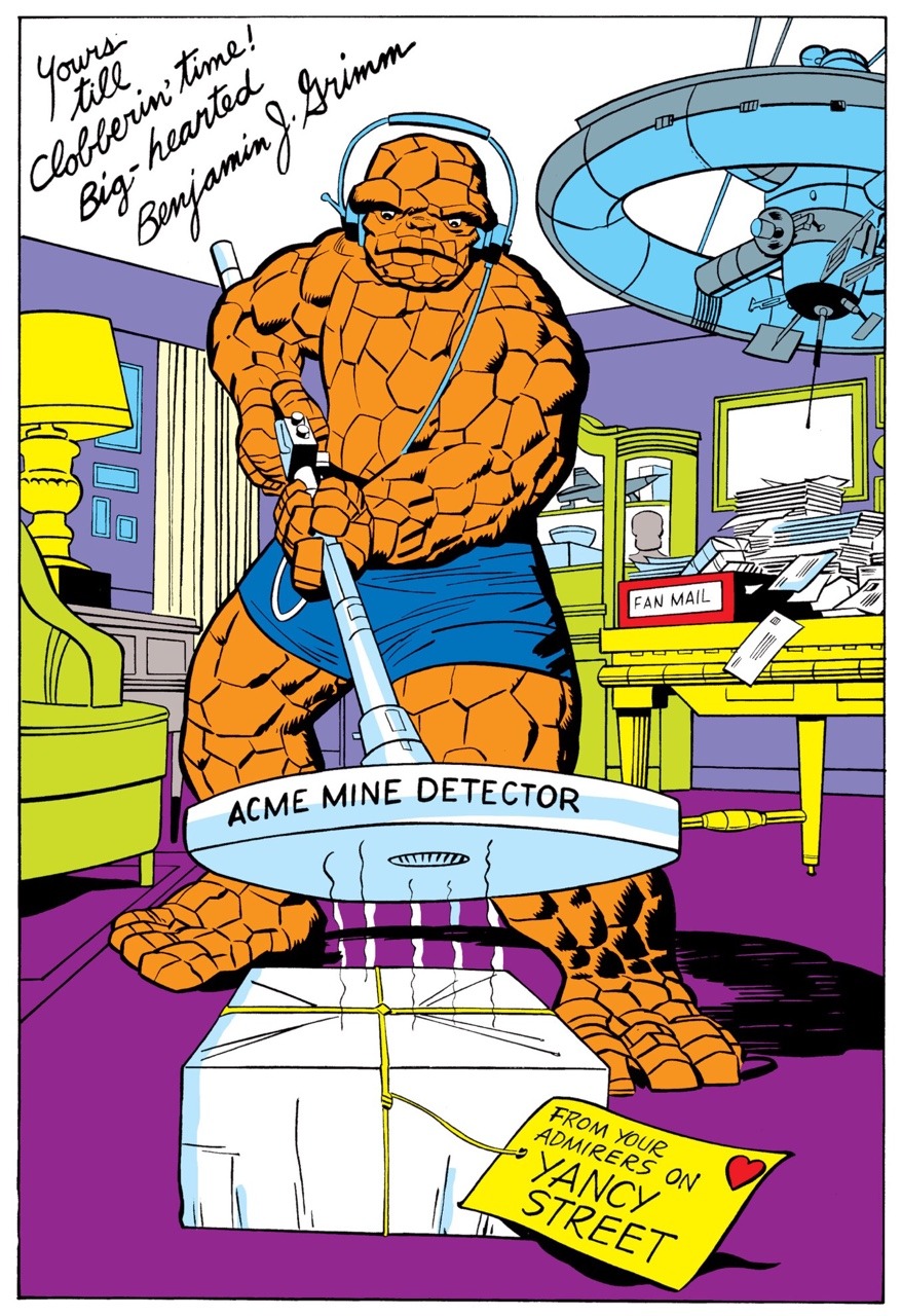 billyarrowsmith:Fantastic Four pin-up “The Thing” by Jack Kirby