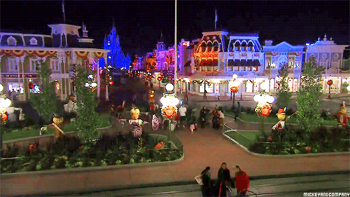 mickeyandcompany:  Magic Kingdom Park Decorated for the Holidays 