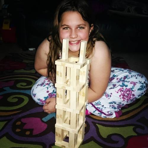 Inventing a new kind of extreme jenga with S #family #games #jenga #jengatime