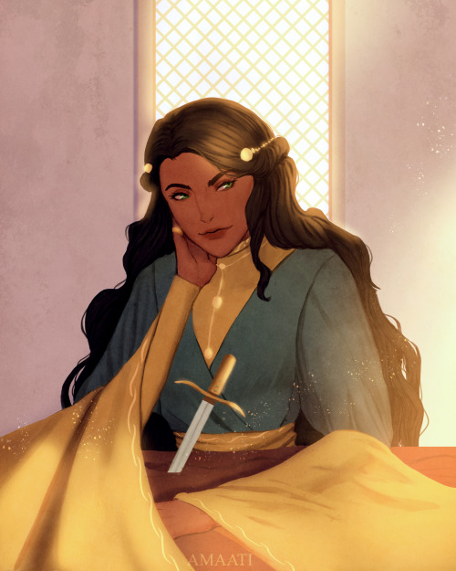 Talia al Ghul(this was supposed to be just a sketch for my Fantasy AU but I got carried away…