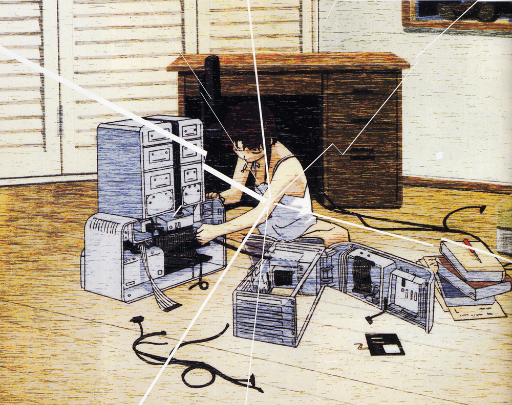 RETRO IS THE FUTURE — From the Visual Experiments Lain artbook (1999)