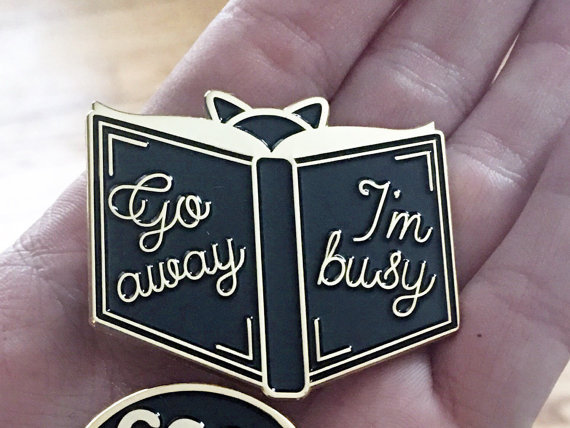 pins-pins-pins: go away enamel pin