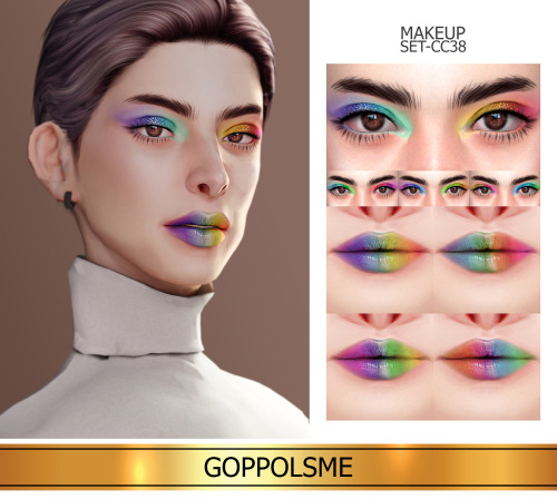 GPME-GOLD MAKEUP SET CC38Download at GOPPOLSME patreon ( No ad )Access to Exclusive GOPPOLSME Patreo